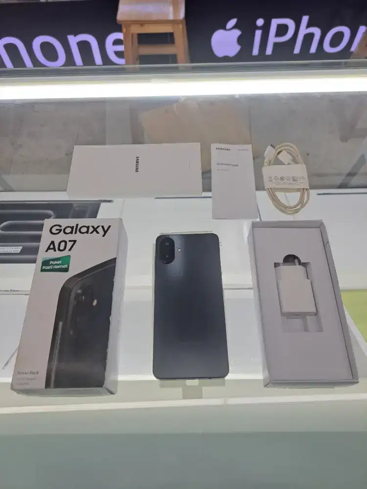 Second Samsung Galaxy A07 4/64GB Black Garansi ON Fullset Ori Nego