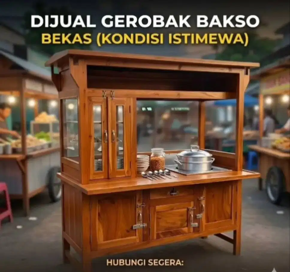 Gerobak bekas kondisi bagus lengkap