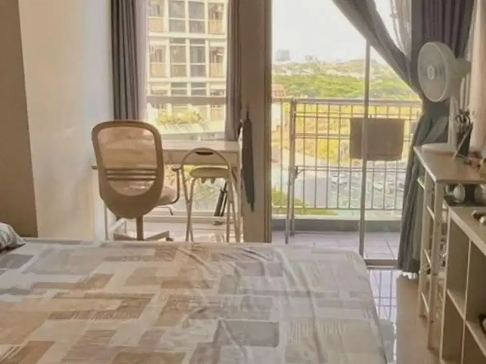 DIJUAL APARTEMEN STUDIO LANTAI RENDAH SELANGKAH KE KAMPUS BINUS ALSUT!