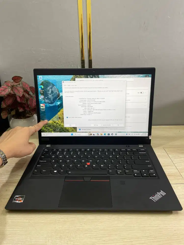 LAPTOP LENOVO T14 RYZEN 7-4750U 16/256 LAYAR 14 INCH TOUCHSREEN *ET