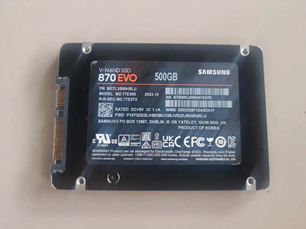 Ssd Samsung 500 Gb