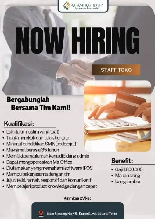 Staff Admin Toko