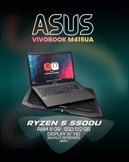 Asus Vivobook M415UA Ryzen 5 5500U RAM 8GB 512GB Layar 14inch