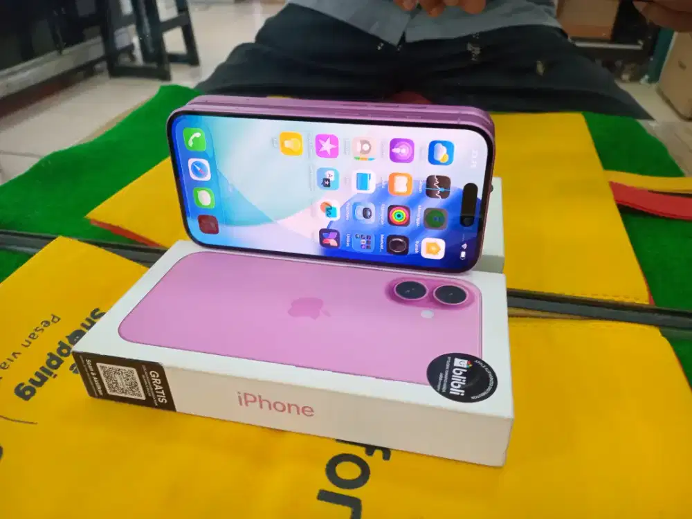 Iphone 16 128 gb ibox lengkap tampa kendala
