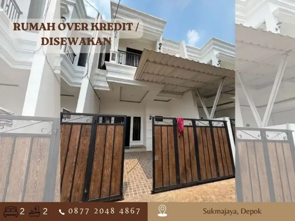 Over Kredit / Disewakan Rmh 2LT dkt alun alun GDC Depok di Sukmajaya