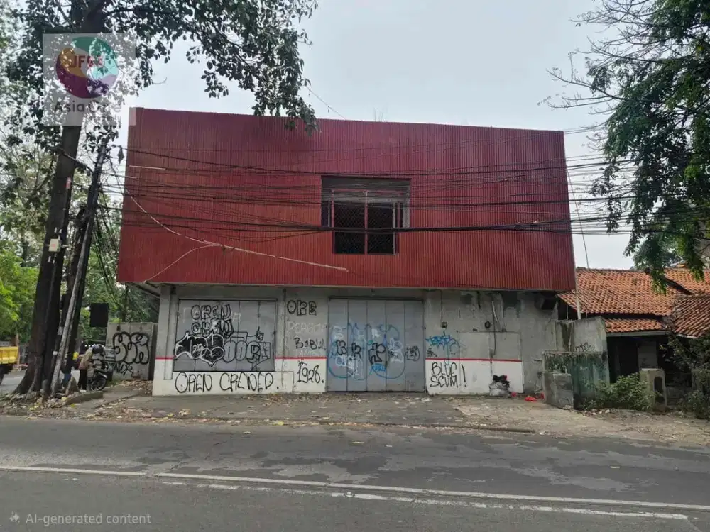 Disewakan ruko 2lt ex cafe ada rooftop di H. Agus Salim, Bekasi. Cocok untuk resto, cafe, showroom motor, warkop dll