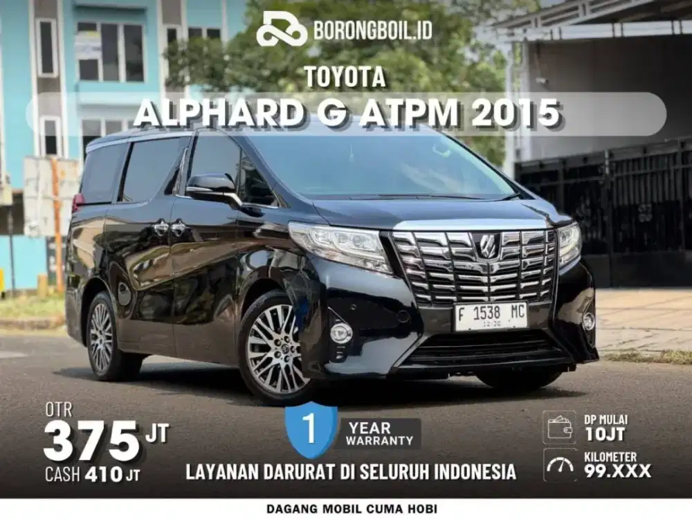 Toyota Alphard 2.5 G ATPM Hitam Metalik 2015