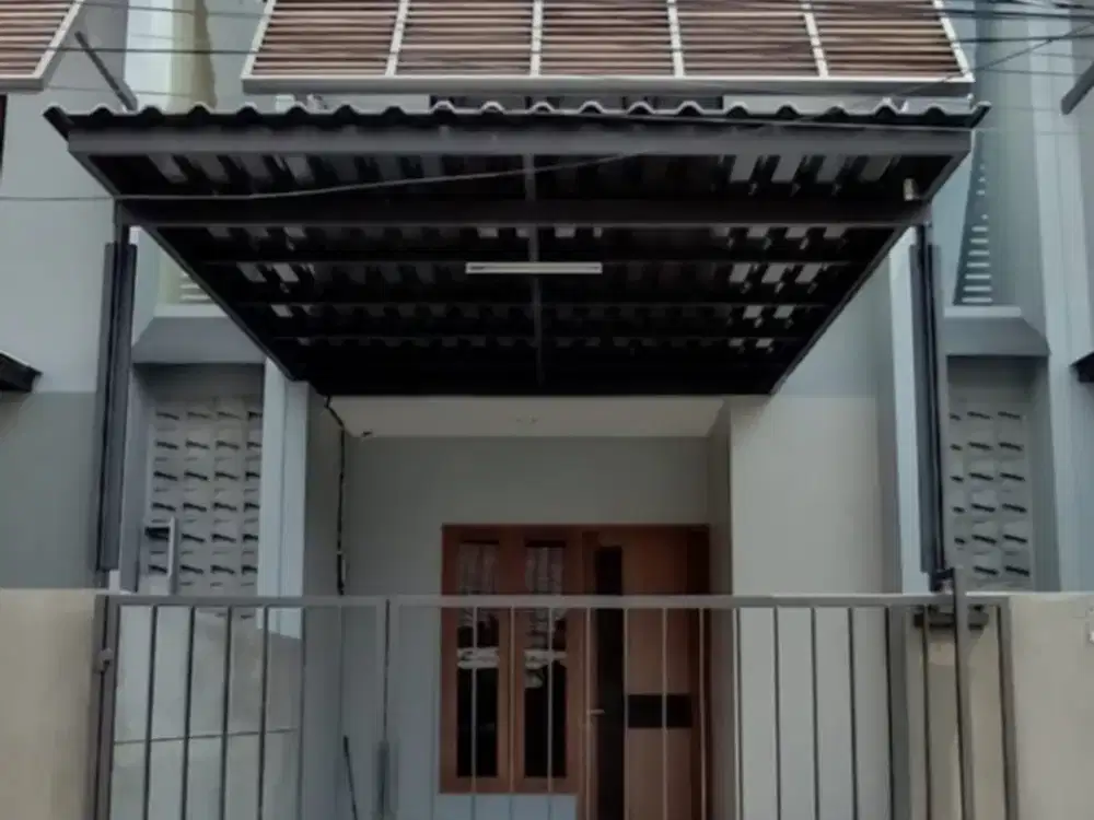 Disewakan rumah modern minimalis semifurnish di pinggir jalan cempaka putih jakarta pusat