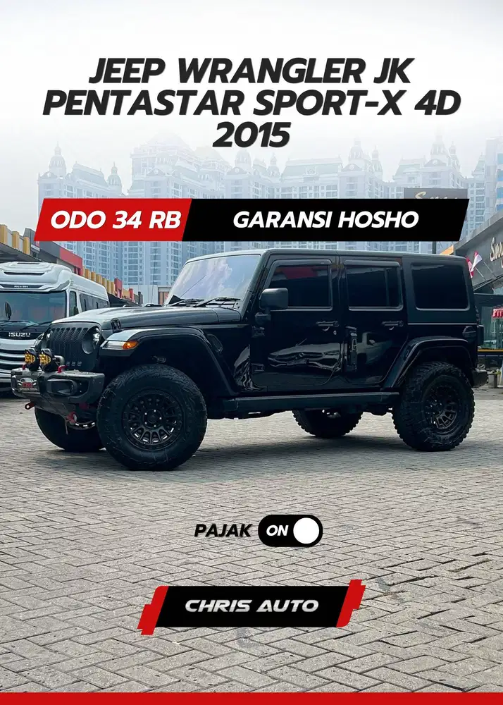 Tdp28jt Angs23.9jt [Odo 34rb] WRANGLER SPORTX 4D 3.0  2016 / 2015 JK
