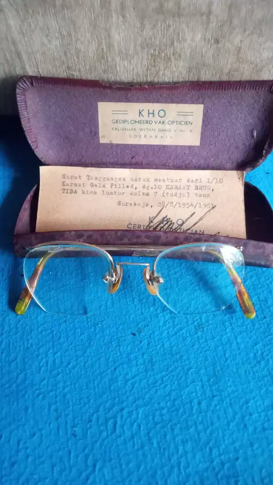 kacamata antik KHO 1954 fullset g