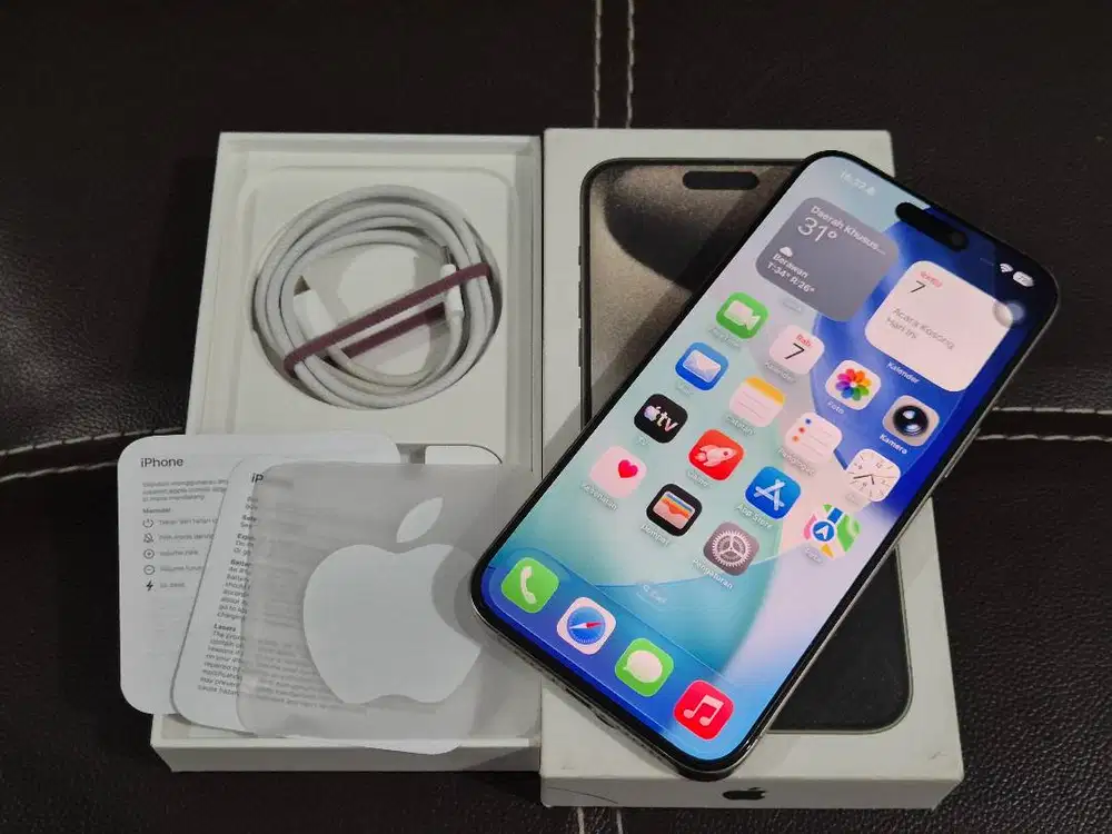 Iphone 15 pro max 256 Ibox BH 95% Fullset Like New