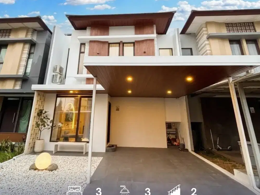 Rumah Furnished Full Renovasi Estetik di BSD City