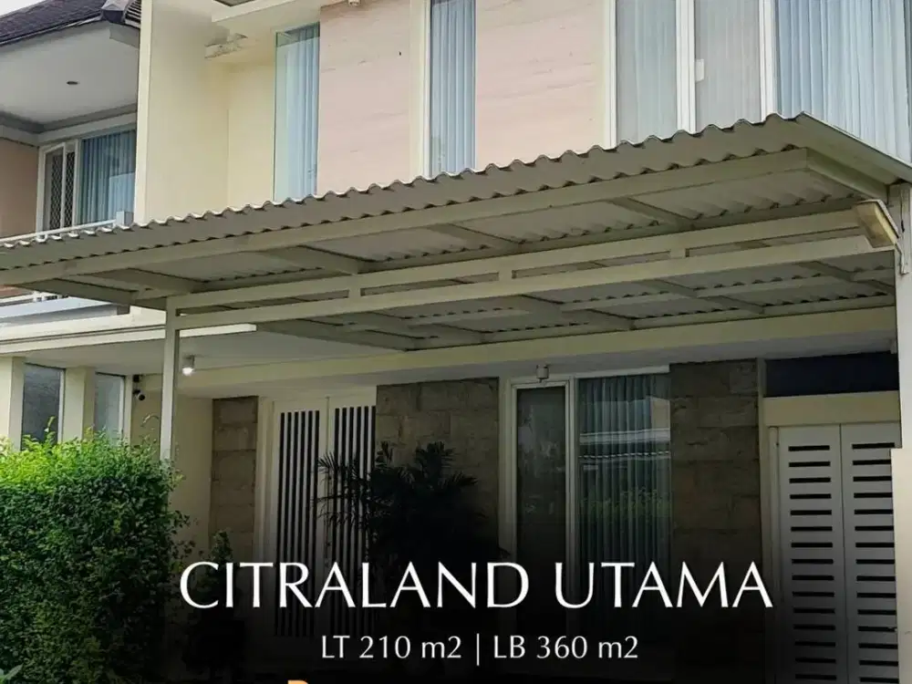 Dijual Murah Rumah Citraland Utama Cluster Favorit
