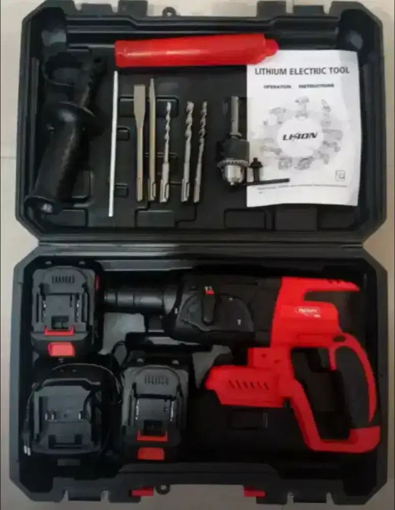 Rotary hammer Cordless drill, Reaim Pro series + bonus adaptor chuck
