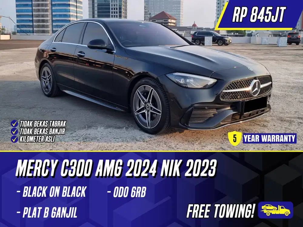 Mercedes Benz C300 AMG 2024 NIK 2023 Black Hitam Mercy C 300 New Model