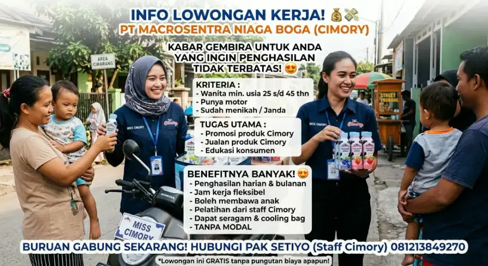 Lowongan Kerja Sales Cimory