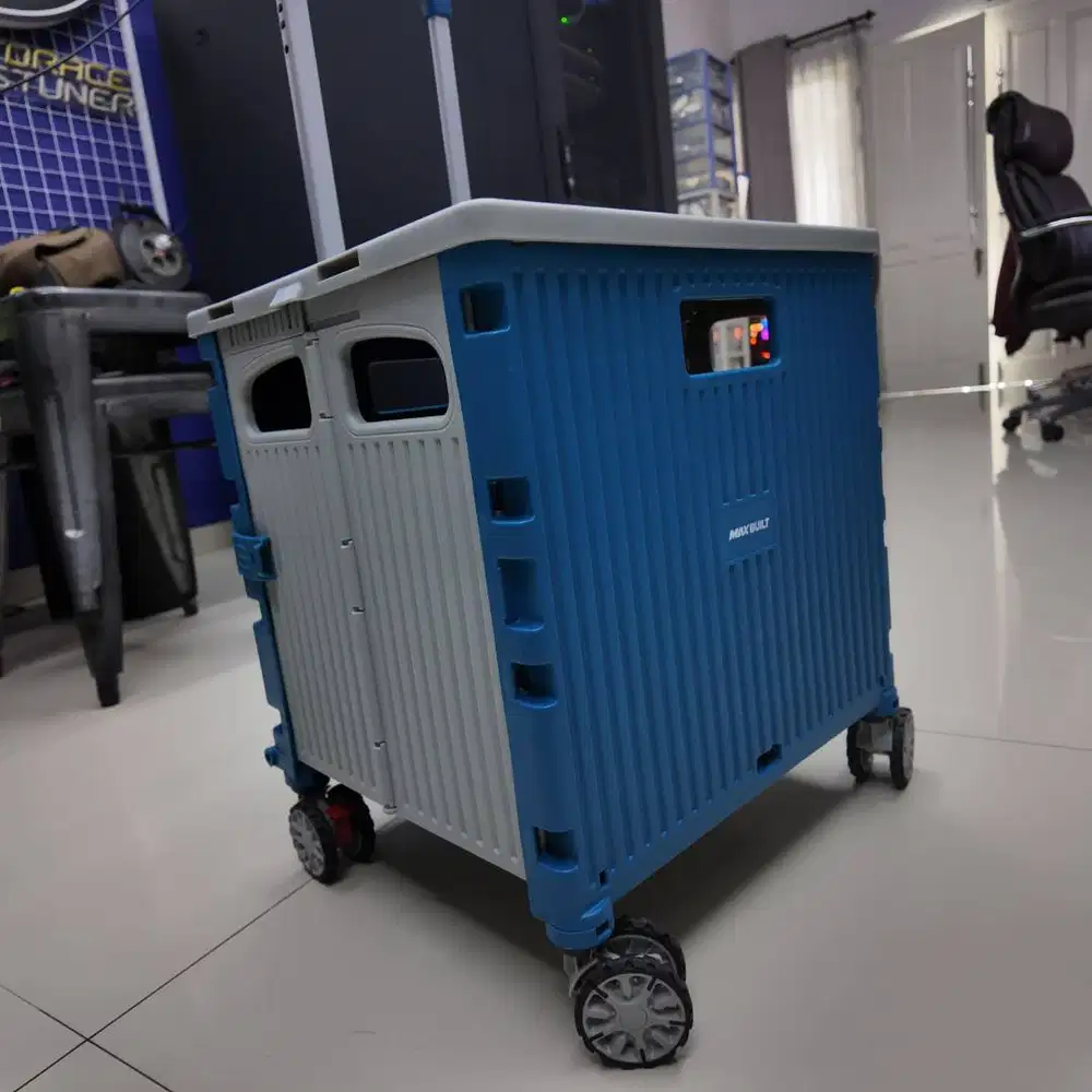 MAXBUILT Troli Lipat Serbaguna Foldable Trolley Cart 4 Roda