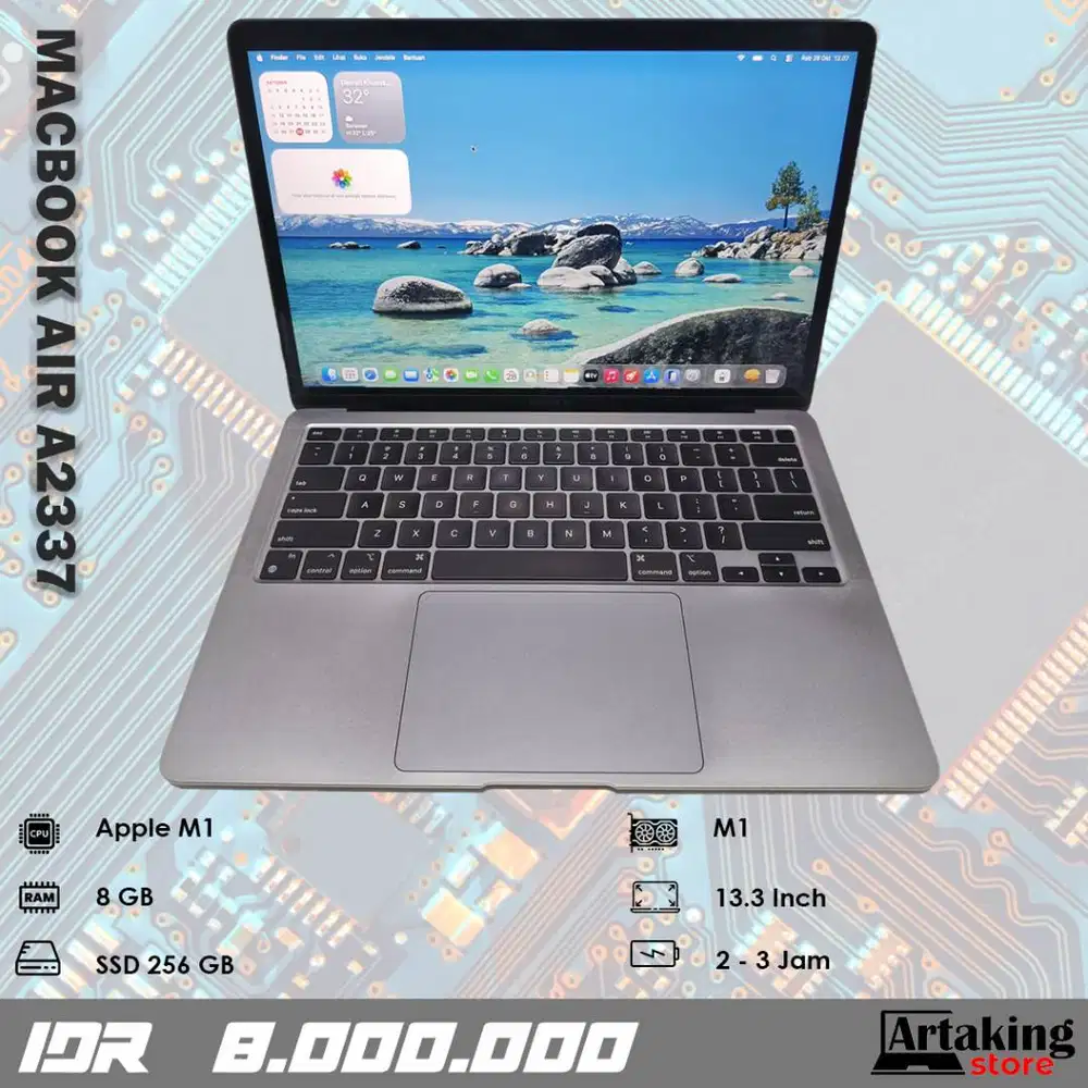 Macbook Air A2337 (2020) - Apple M1 - Ram 8 GB - SSD 256 GB
