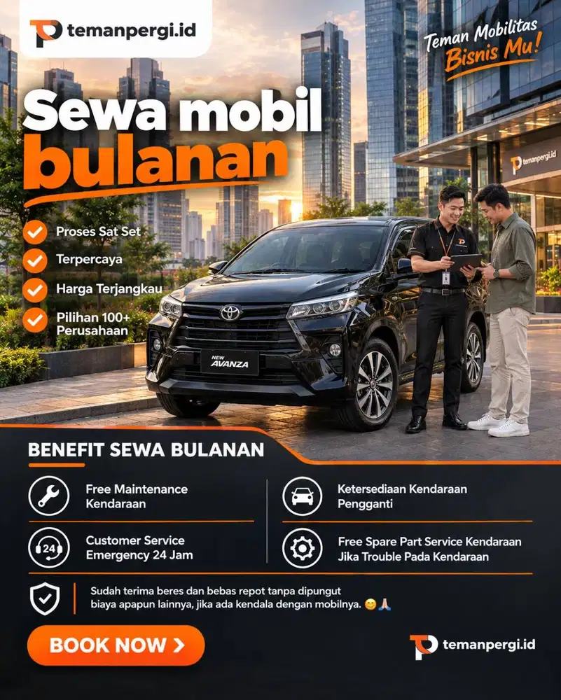 Butuh Mobil Bulanan? Solusinya Temanpergi.id