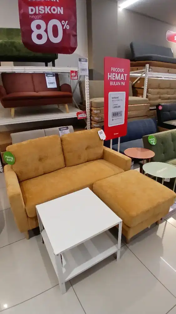 Philo sofa 2S w/ ottoman terracota bisa cicilan by home kredit