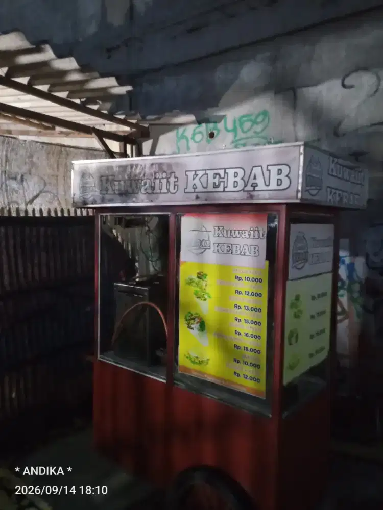 Jual gerobak kebab dan peralatanya
