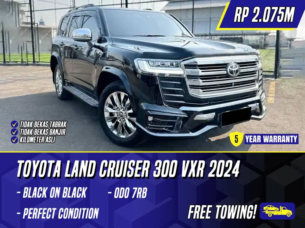 Toyota Land Cruiser 300 VXR 2024 NIK 2023 Black Hitam LC LC300 300VXR