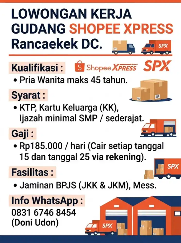 Lowongan Kerja Gudang Shopee Rancaekek DC