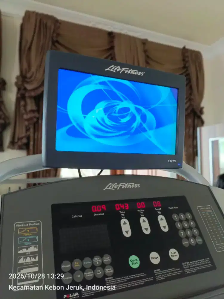 Treadmill Lifefitness 95Ti Fungsi Normal