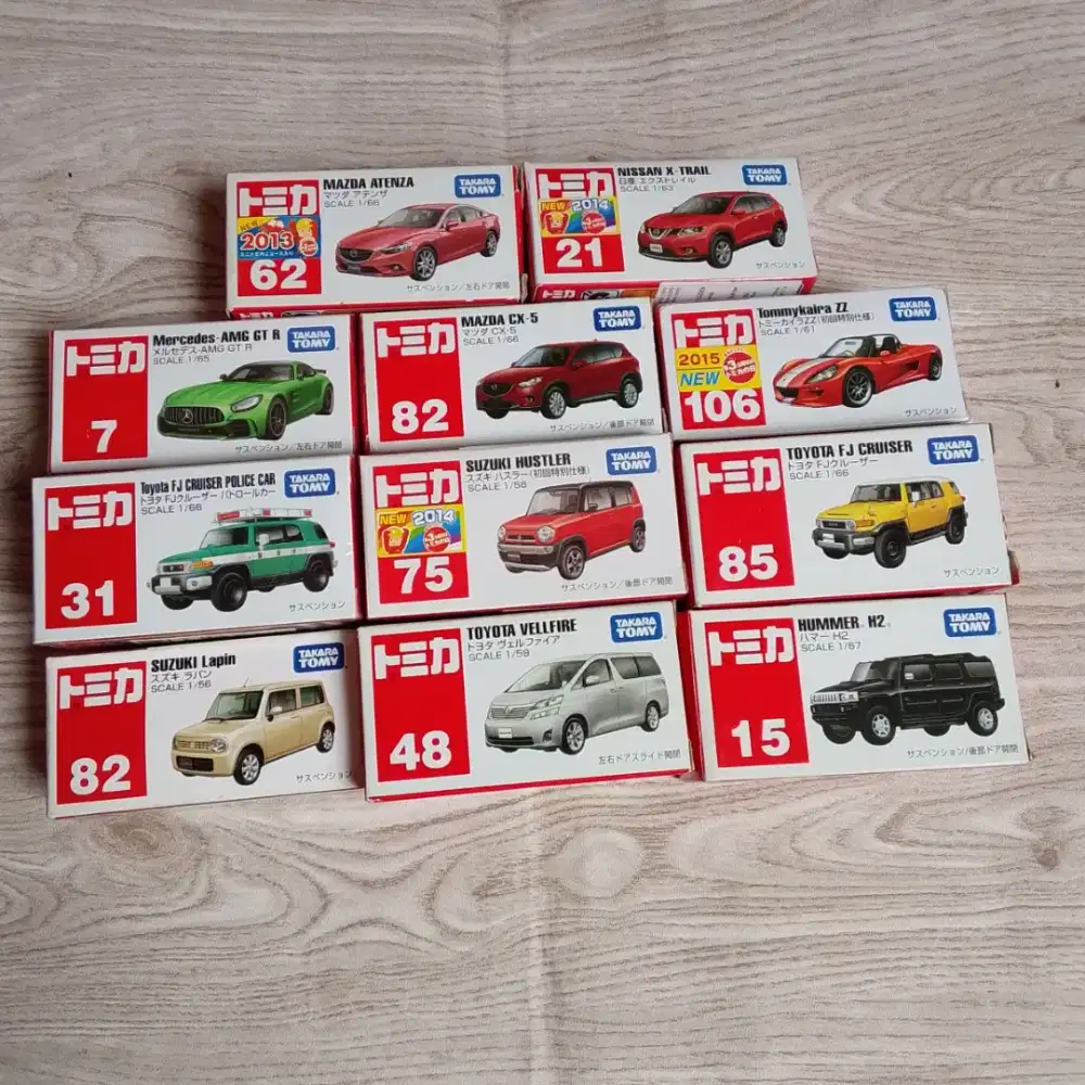 Paket Bundling 11 Pcs Tomica Original Reguler