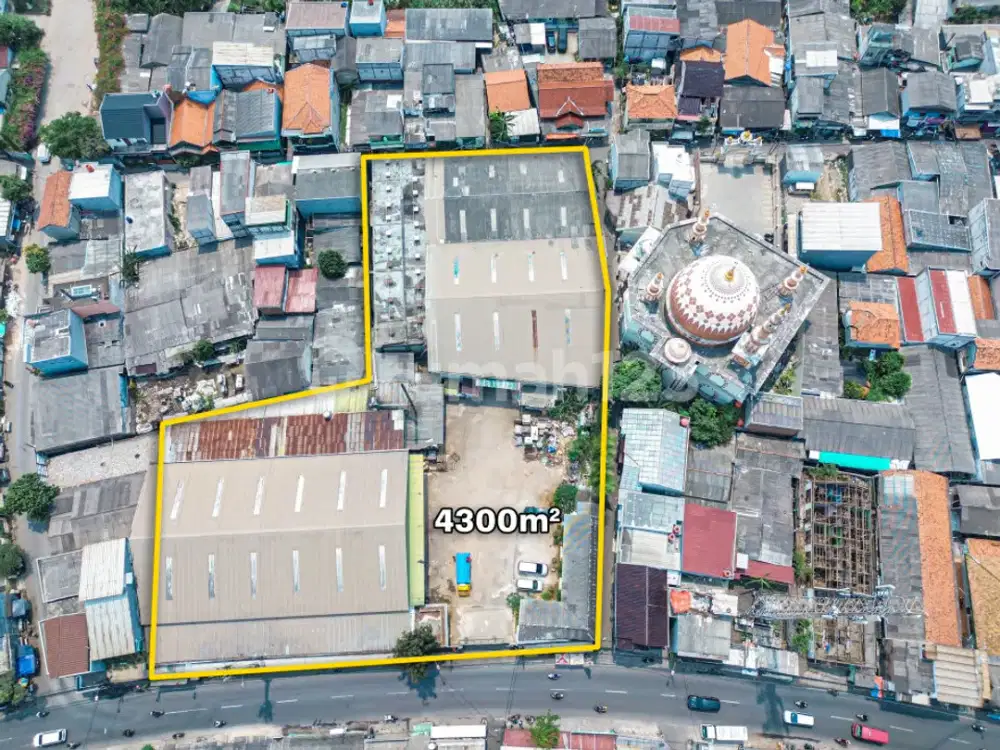 Gudang Siap Pakai di Tipar, Cakung, Jakarta Timur. Luas Bangunan 3000m2