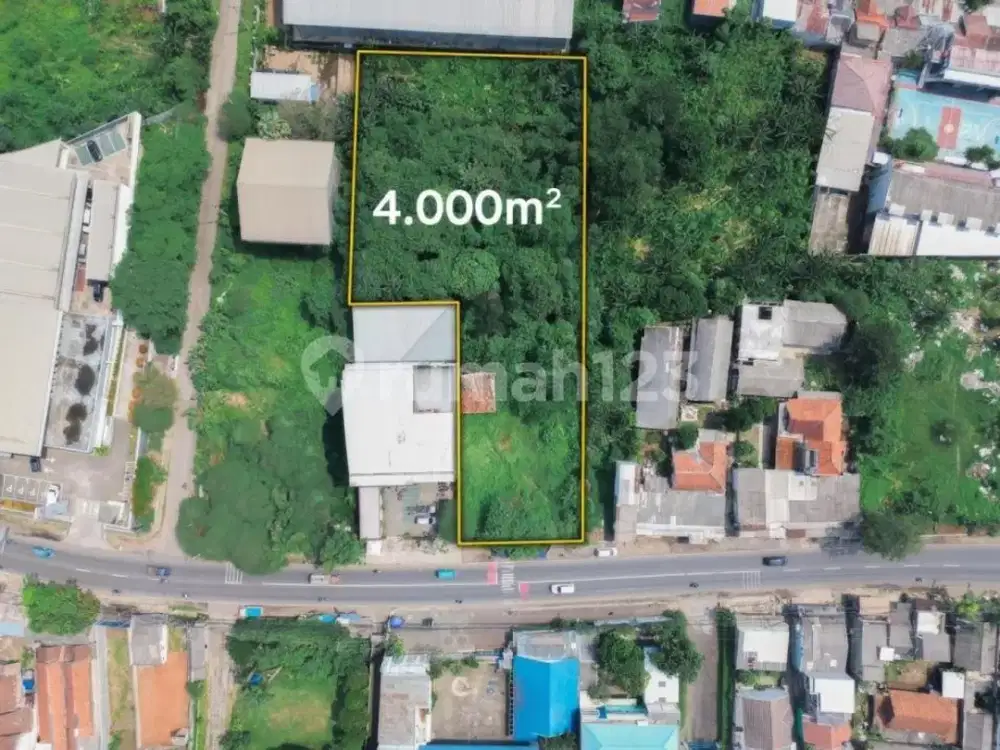 Prime Land Narogong 4.000M² | Lokasi Strategis Dekat Tol Cocok Showroom