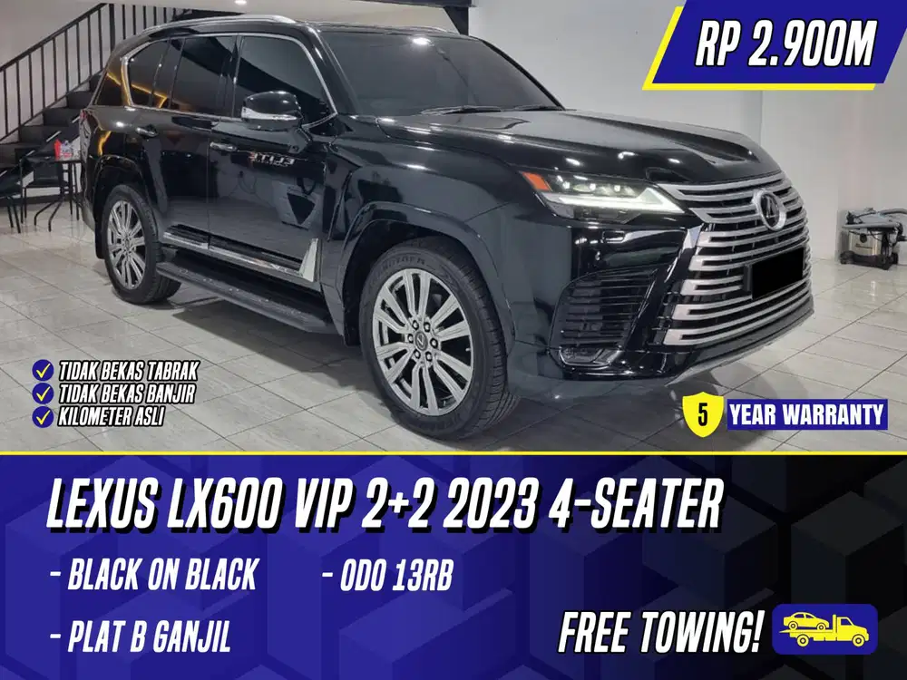 Lexus LX600 VIP 2+2 2023 4 Seater Black Hitam LX 600