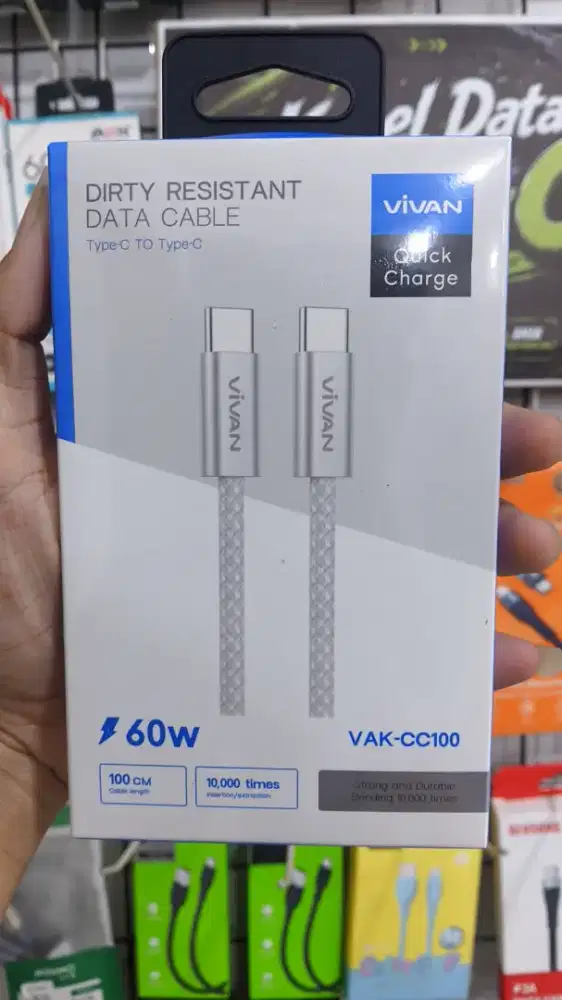 KABEL DATA TYPE-C TO TYPE-C VIVAN VAK-CC100