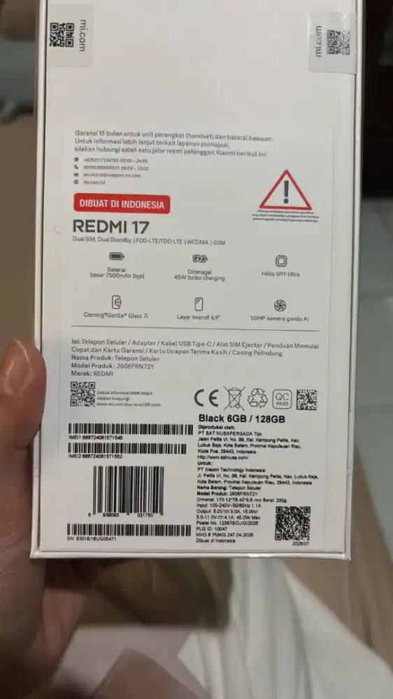 Xiaomi redmi 17 black 6/128gb