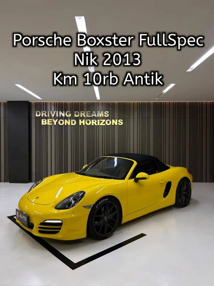 Porsche Boxster 2.7 PDK AT 2013 Cabriolet Kuning Boxter Km10rb B80BBB