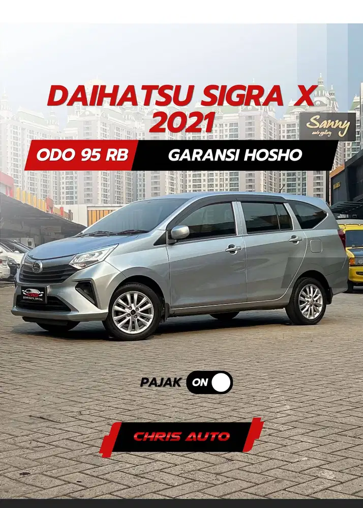 tdp5jt angs3,1jt [odo 95rb] sigra x at 2022 2021 calya datsun go