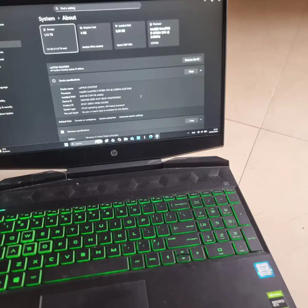 Laptop HP PAVILION GAMING 15 - DK0042TX  GTX
1650