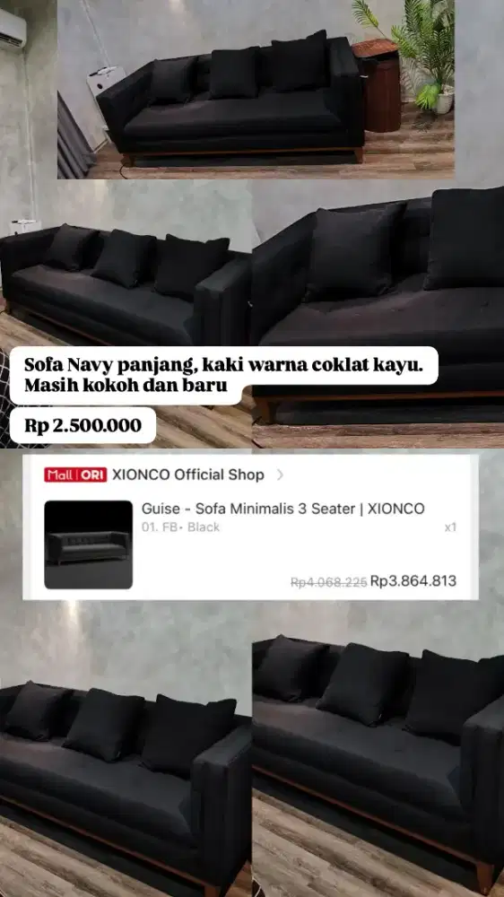 SOFA NAVY JUAL RUGI