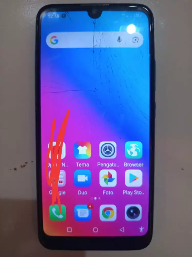 Advan G3 Pro 4/64 GB Layar Retak Batangan