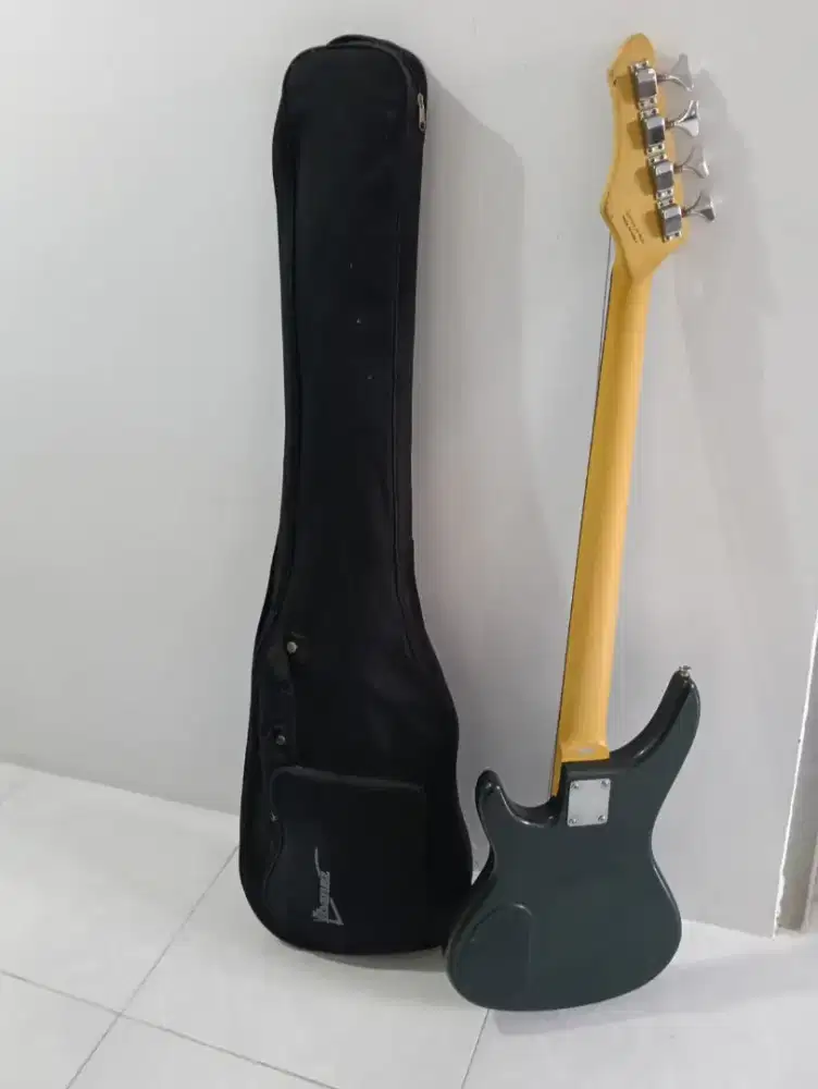 Gitar Bass Elektrik 4 String Prince Black Mulus + Softcase Ibanez