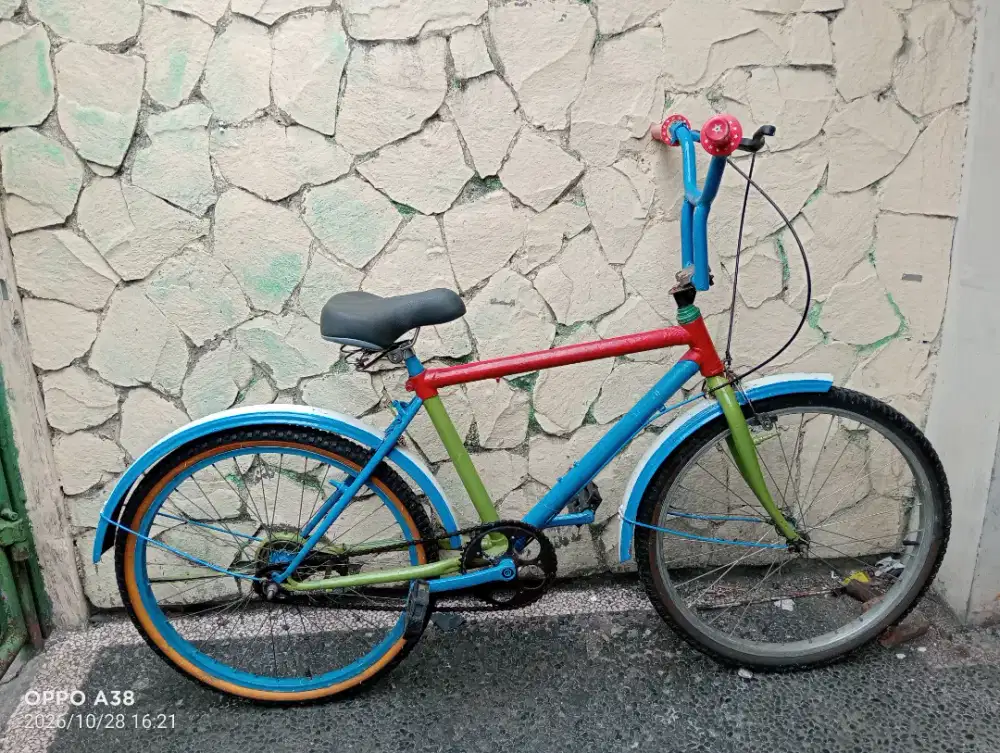 Jual cepat sepeda jadul UK 24 kondisi normal siap gowes