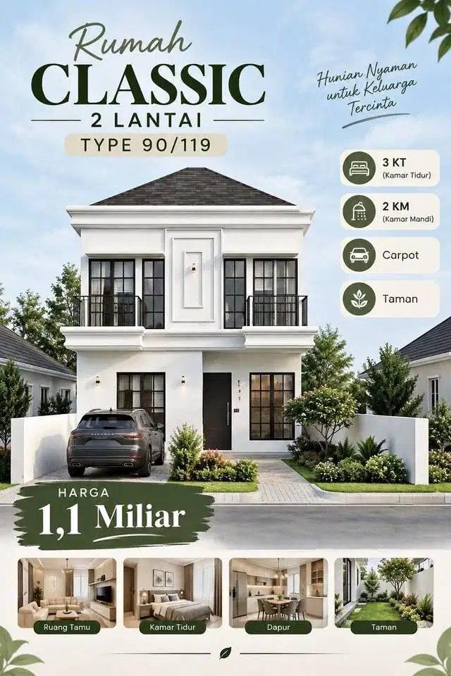Rumah mewah Pusat Kota JL Basuki Rahmat