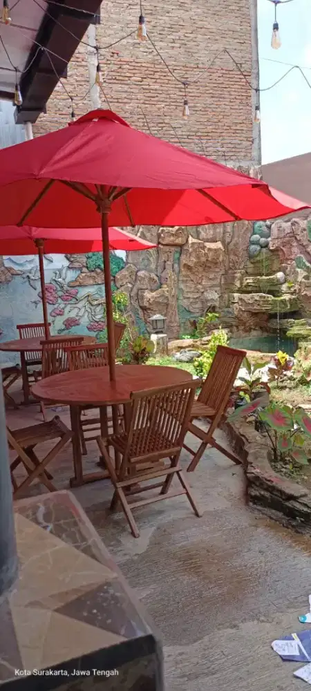 Tenda waterproff,meja makan outdoor,tenda cafe,kursi lipat