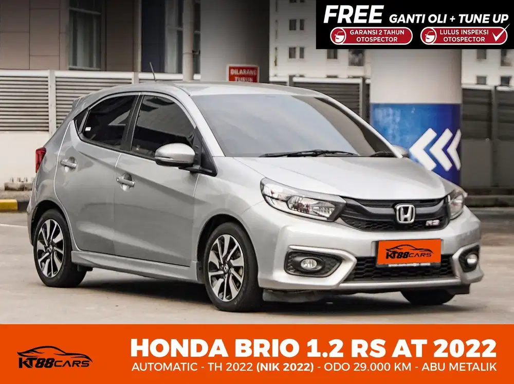 KM LOW RECOD Honda Brio RS 1.2 AT THN 2022