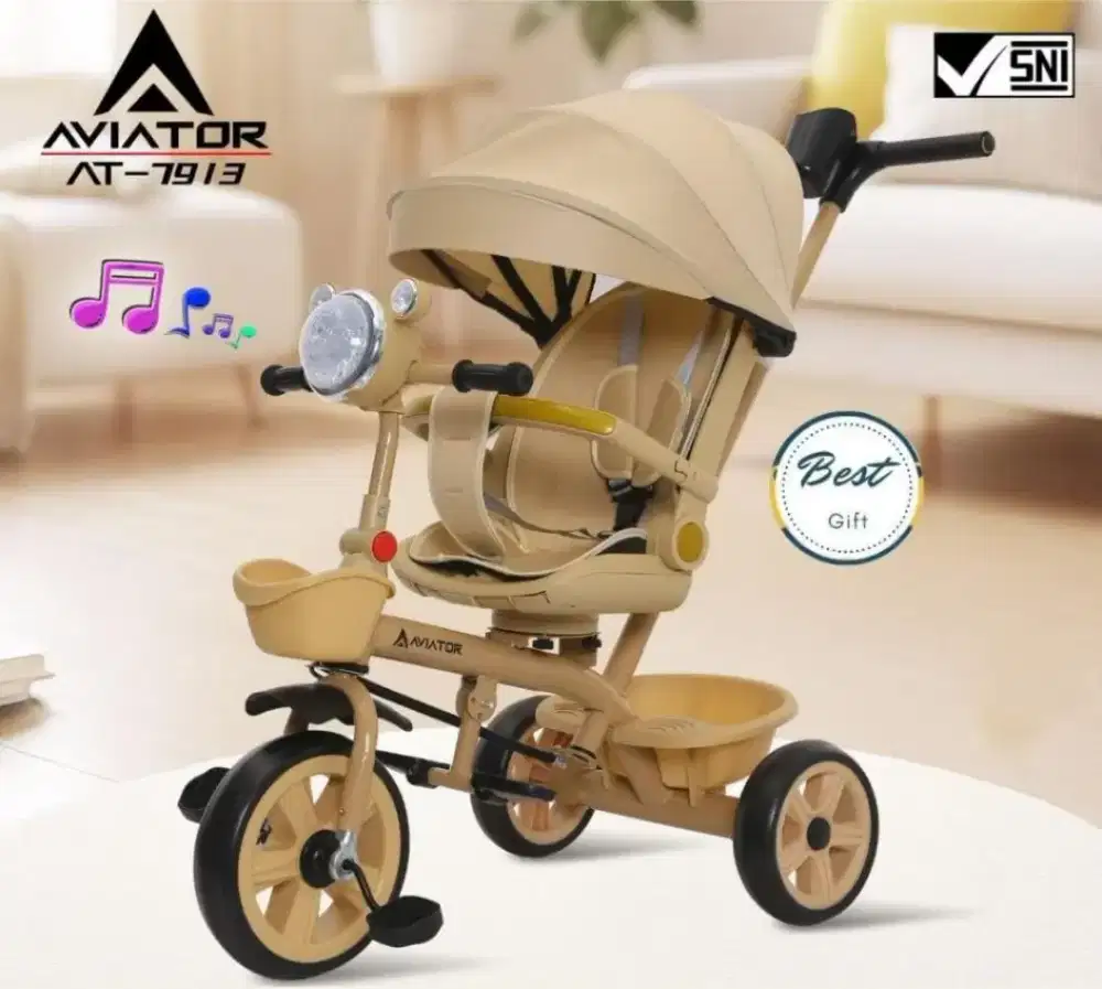 Sepeda Stoller Aviator bsa duduk,rebahan,n tdur,lengkap musik lampu