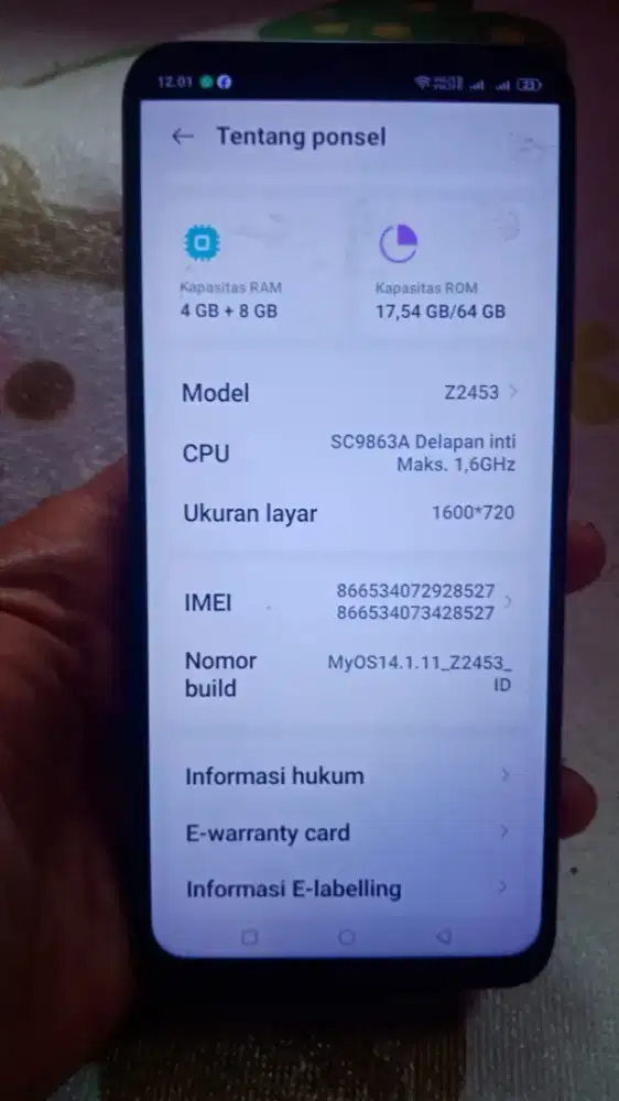 Jual hanpone zte Z 2453