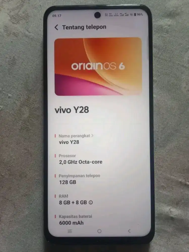 vivo y28 8/128 hp+cas