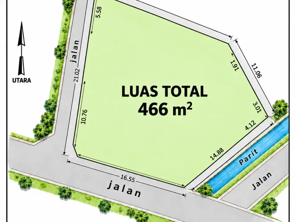 Tanah Kavling Maguwoharjo Dekat Kampus UPN, Unriyo & Sanata Dharma – Cocok untuk Kost/Guesthouse
