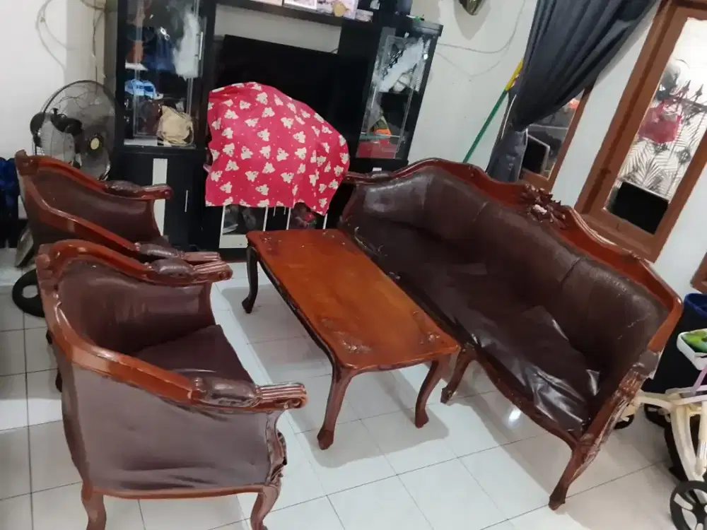 Kursi jati & meja