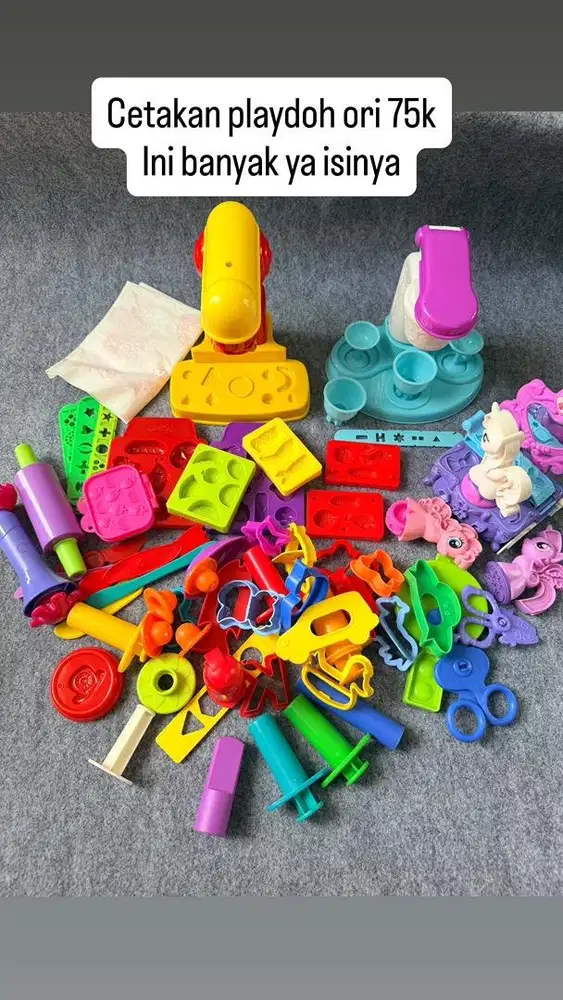 Cetakan playdoh mainan anak